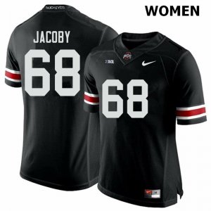 Women's Ohio State Buckeyes #68 Ryan Jacoby Black Nike NCAA College Football Jersey Real QCF8744PE